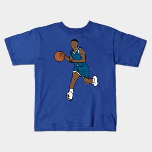 Muggsy Bogues Dribbling Kids T-Shirt